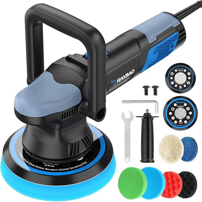 Dual Action Polisher, 900W 5/6 Inch Random